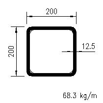 CFSHS 200x200x12,5
