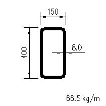 HFRHS 400x150x8,0