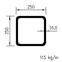 HFSHS 250x250x16,0